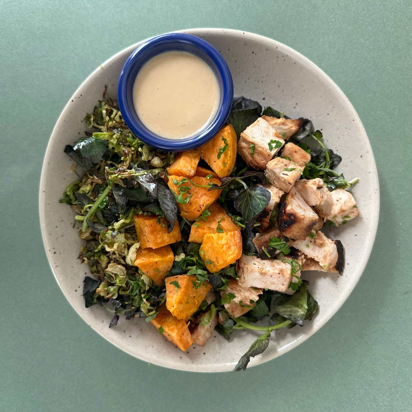 Miso Chopped Chicken & Winter Veg Salad