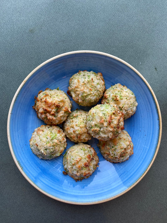 For the Liittles: Cheesy Broccoli Risotto Bites