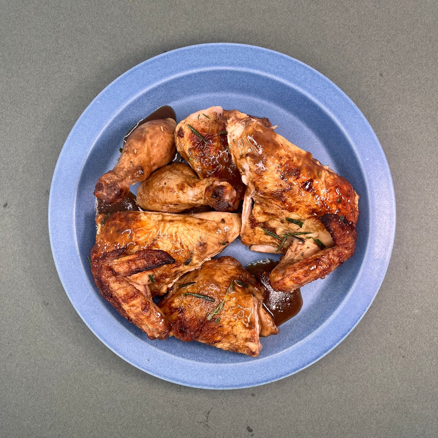 Balsamic Glazed Whole Roast Chicken