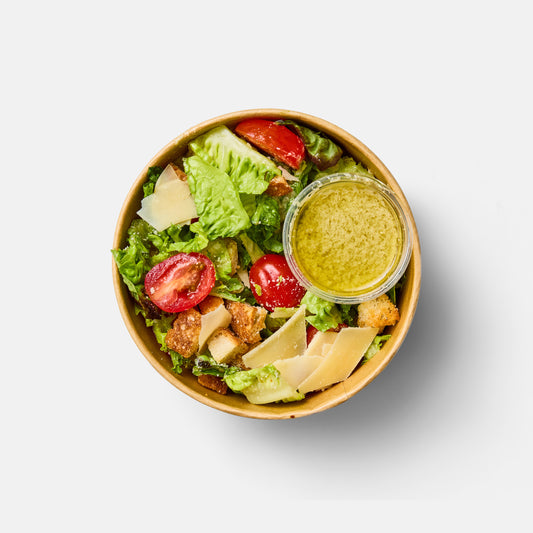 Little Gem Caesar Salad with Parmesan Croutons