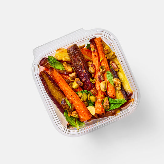 Date Glazed Carrots with Pistachios