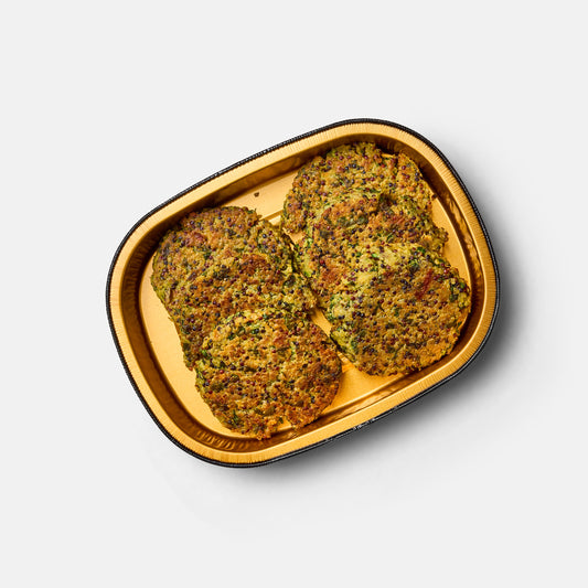 Cheesy Quinoa & Spinach Cakes