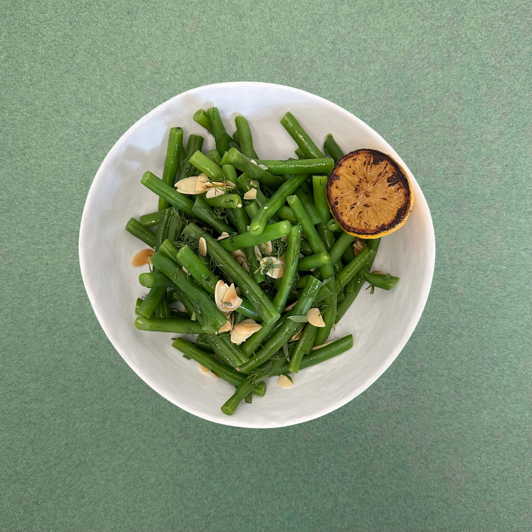 Green Beans with Toasted Almonds & Lemon