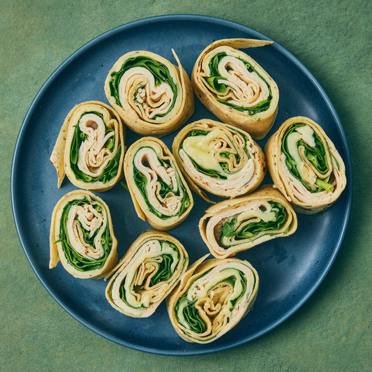 For the Littles • Turkey & Spinach Pinwheels