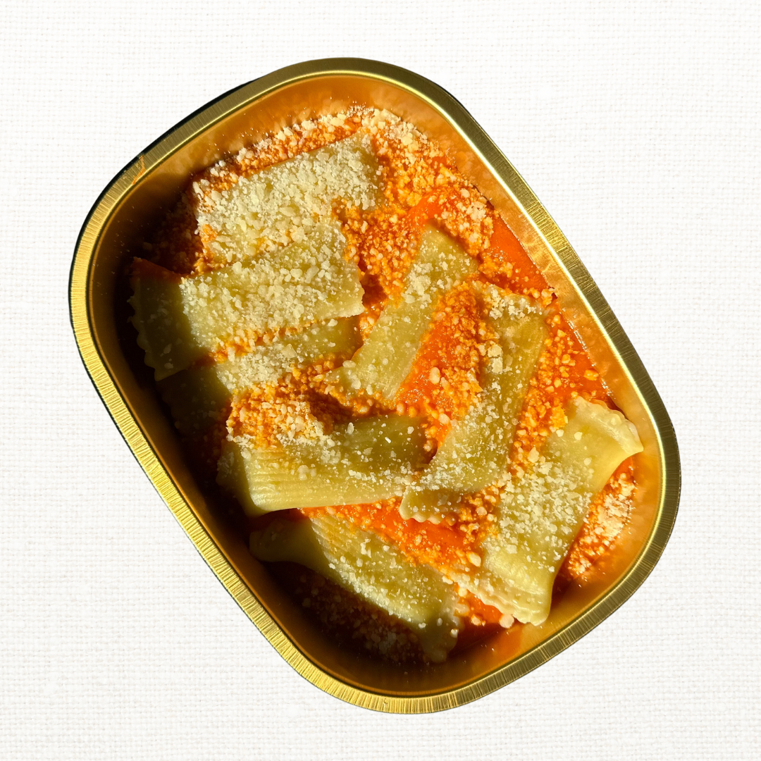 For the Littles: Cheese Ravioli with Carrot Sauce