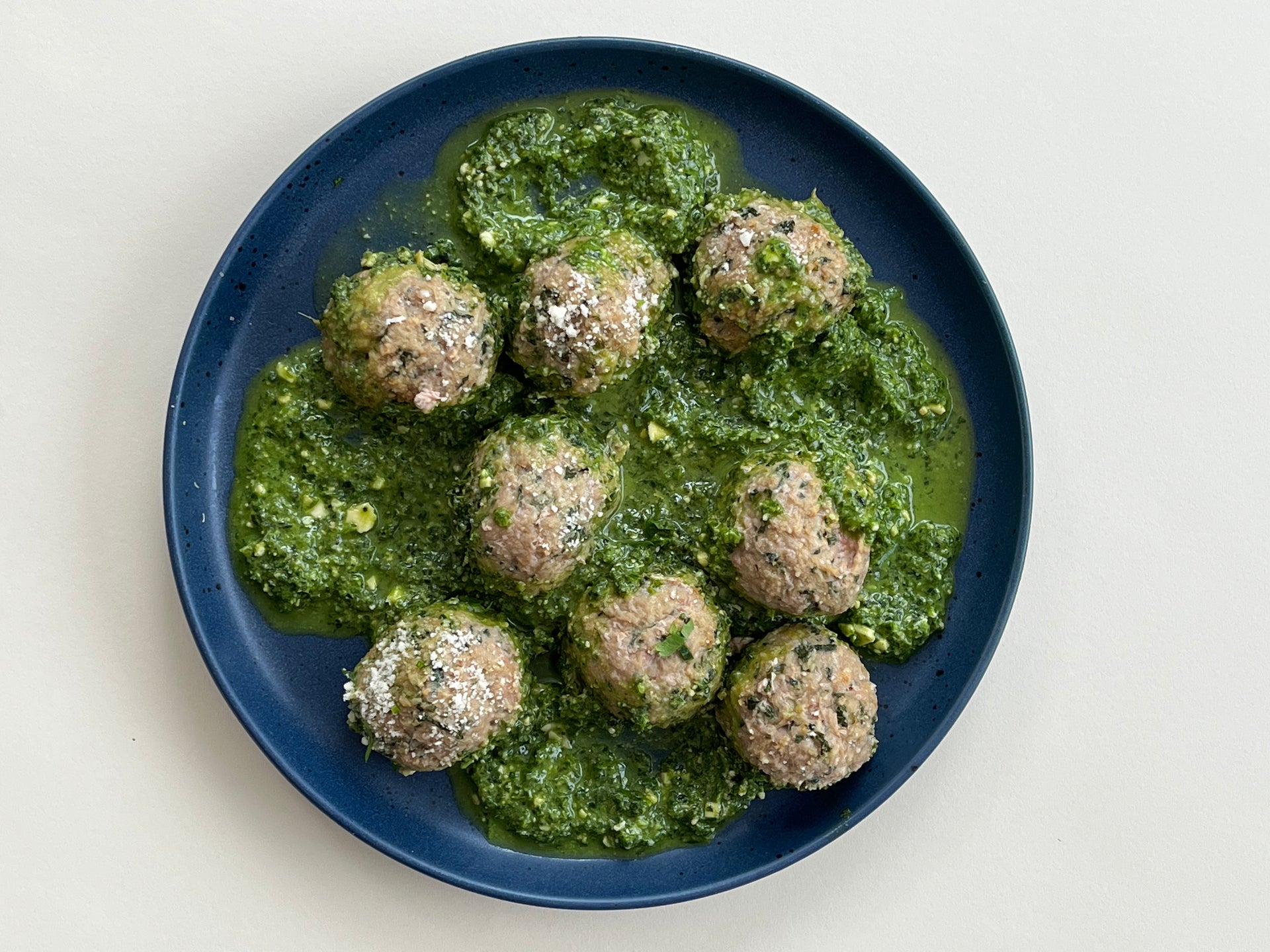 GF Turkey Meatballs with Sunflower Seed Pesto
