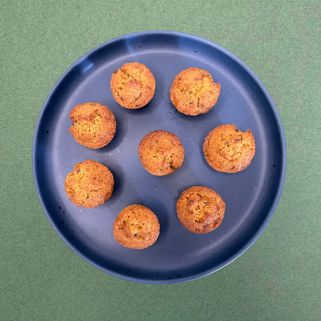 Mini Whole Wheat Carrot & Flax Muffins