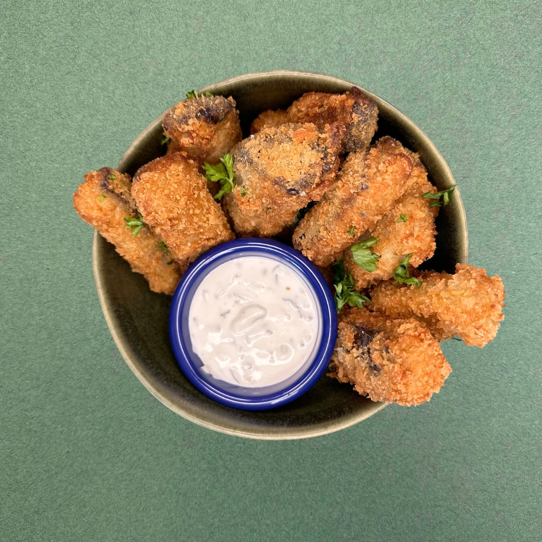 Crispy Eggplant Fries with Tzatziki