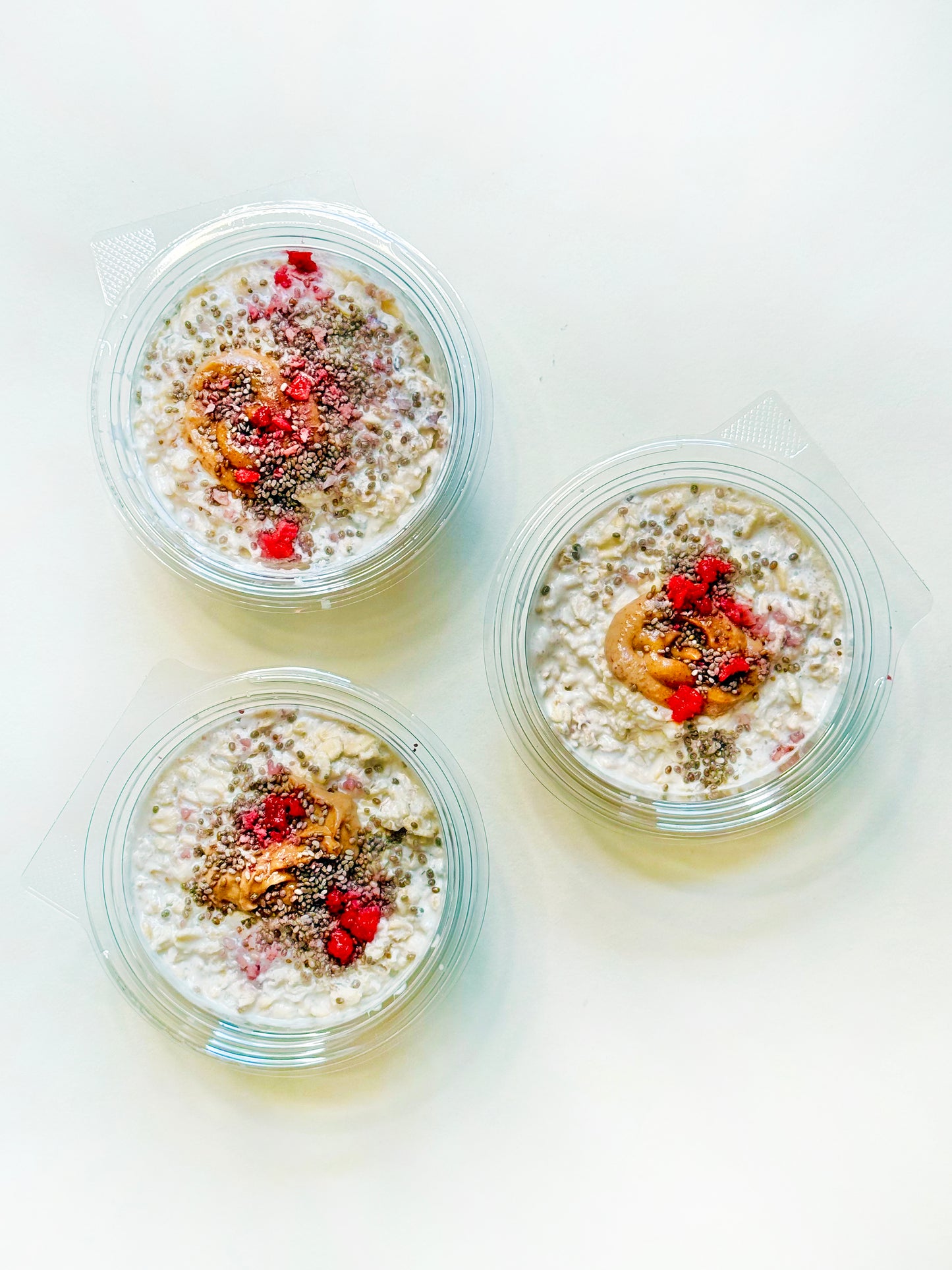 3-Pack AB&J Overnight Oats with Chia and Strawberries