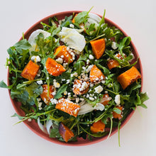 Arugula Salad with Sweet Potato, Goat Cheese and Citrus Vinaigrette
