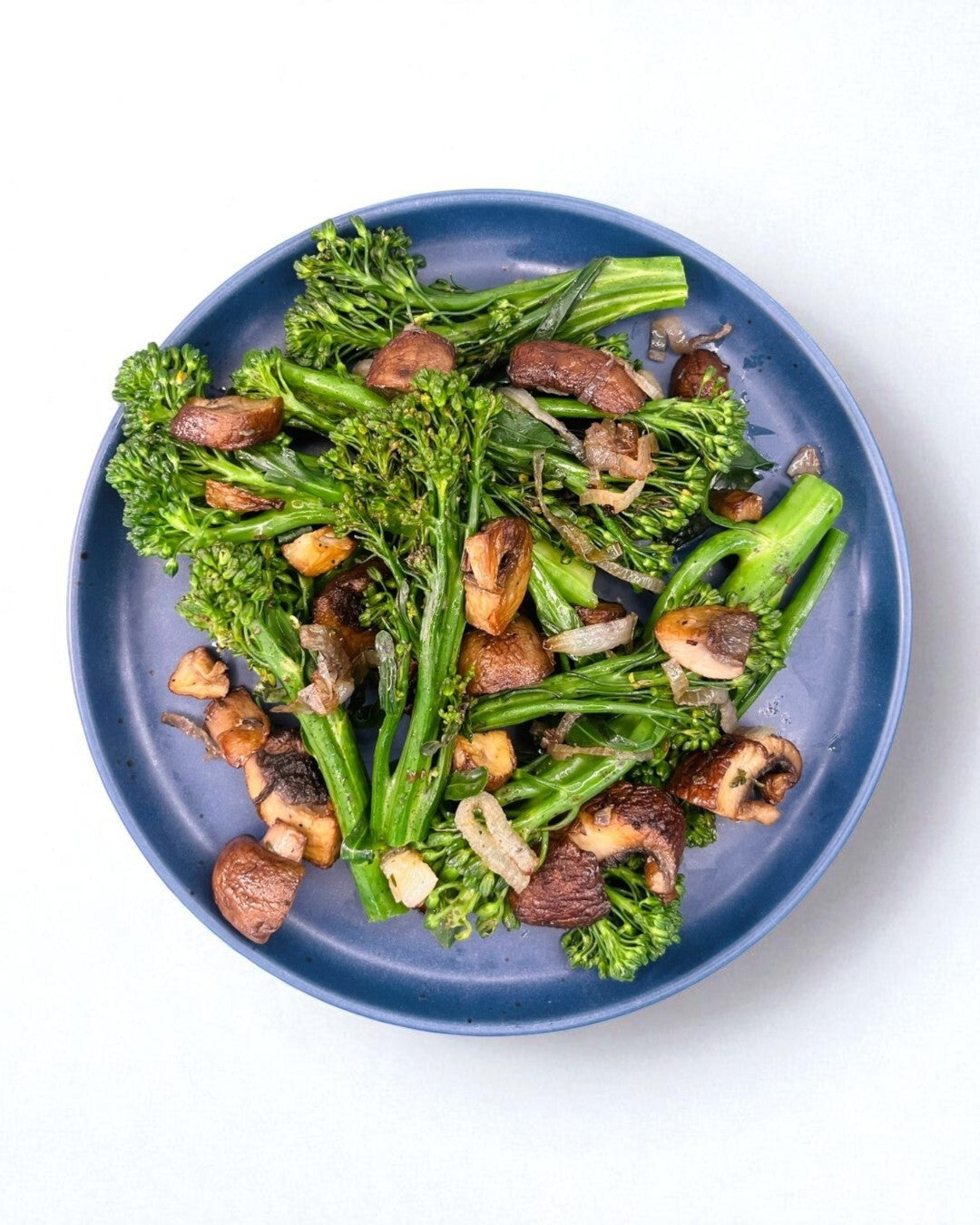 Broccolini with Mushrooms and Shallots
