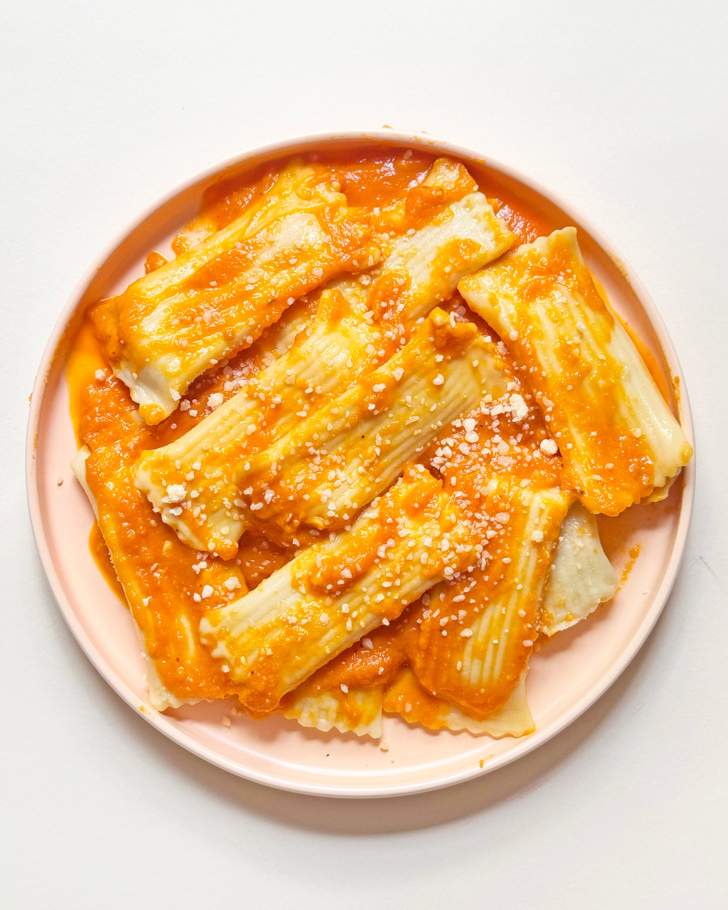 Cheese Ravioli with Carrot Sauce