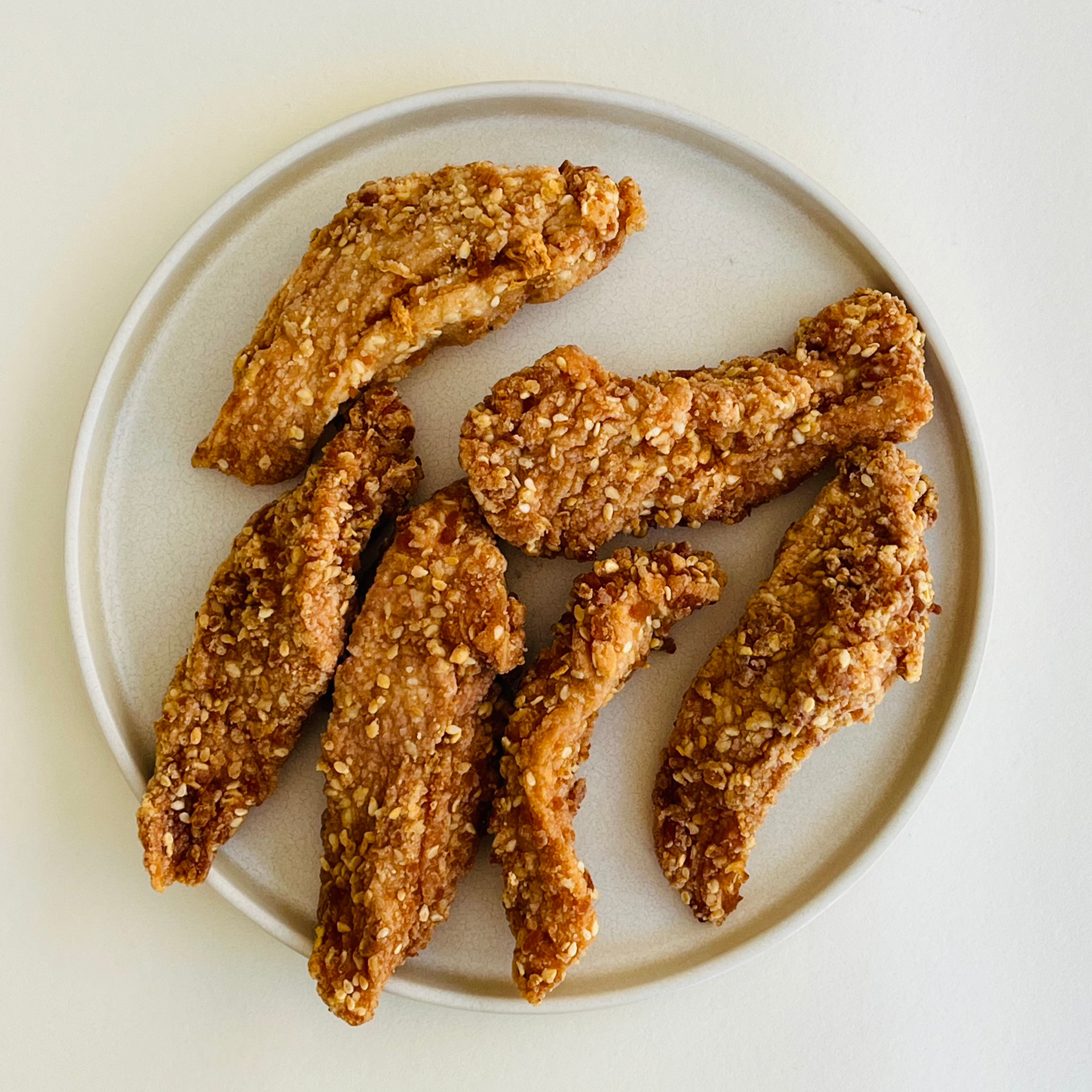 Crispy Sesame Chicken Fingers