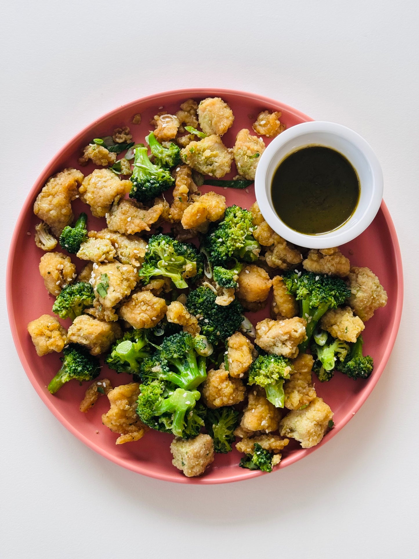 Crispy Ginger Chicken with Broccoli