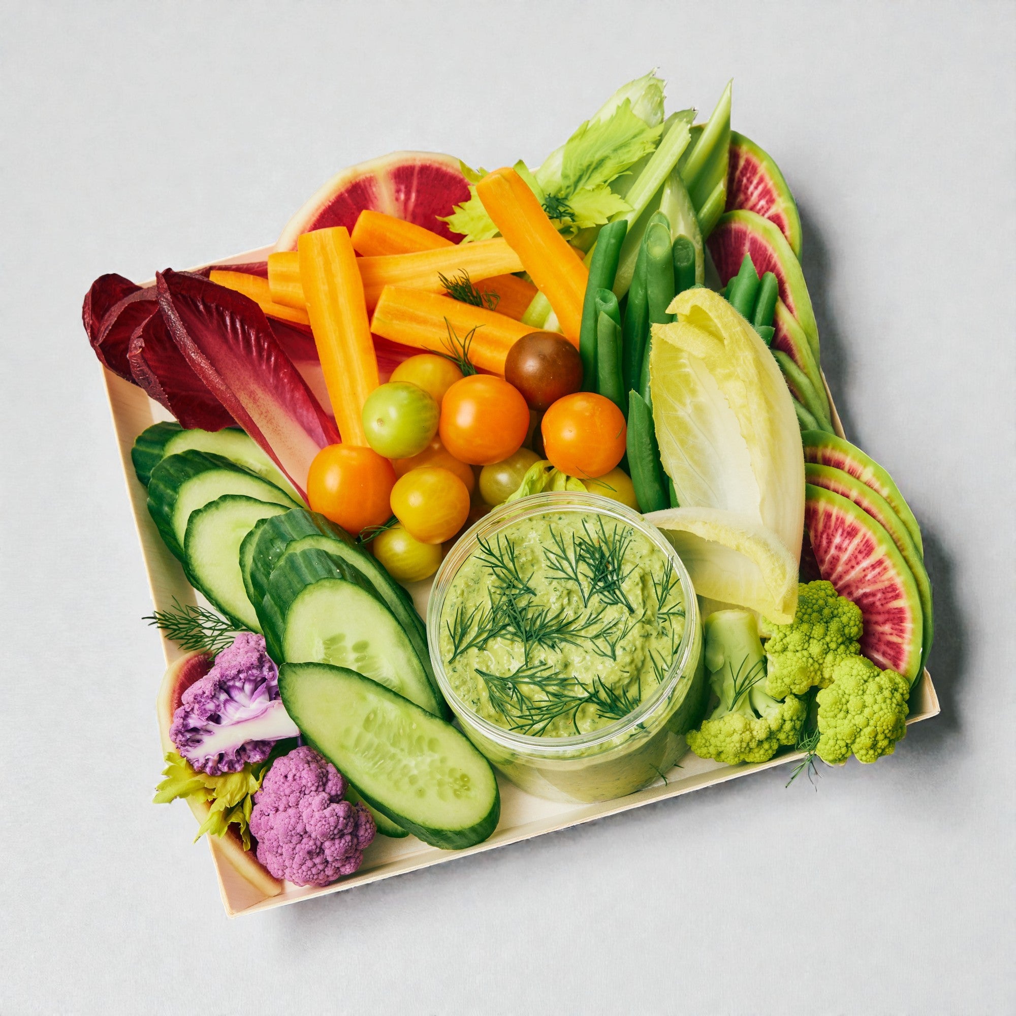 Crudités with White Bean Hummus