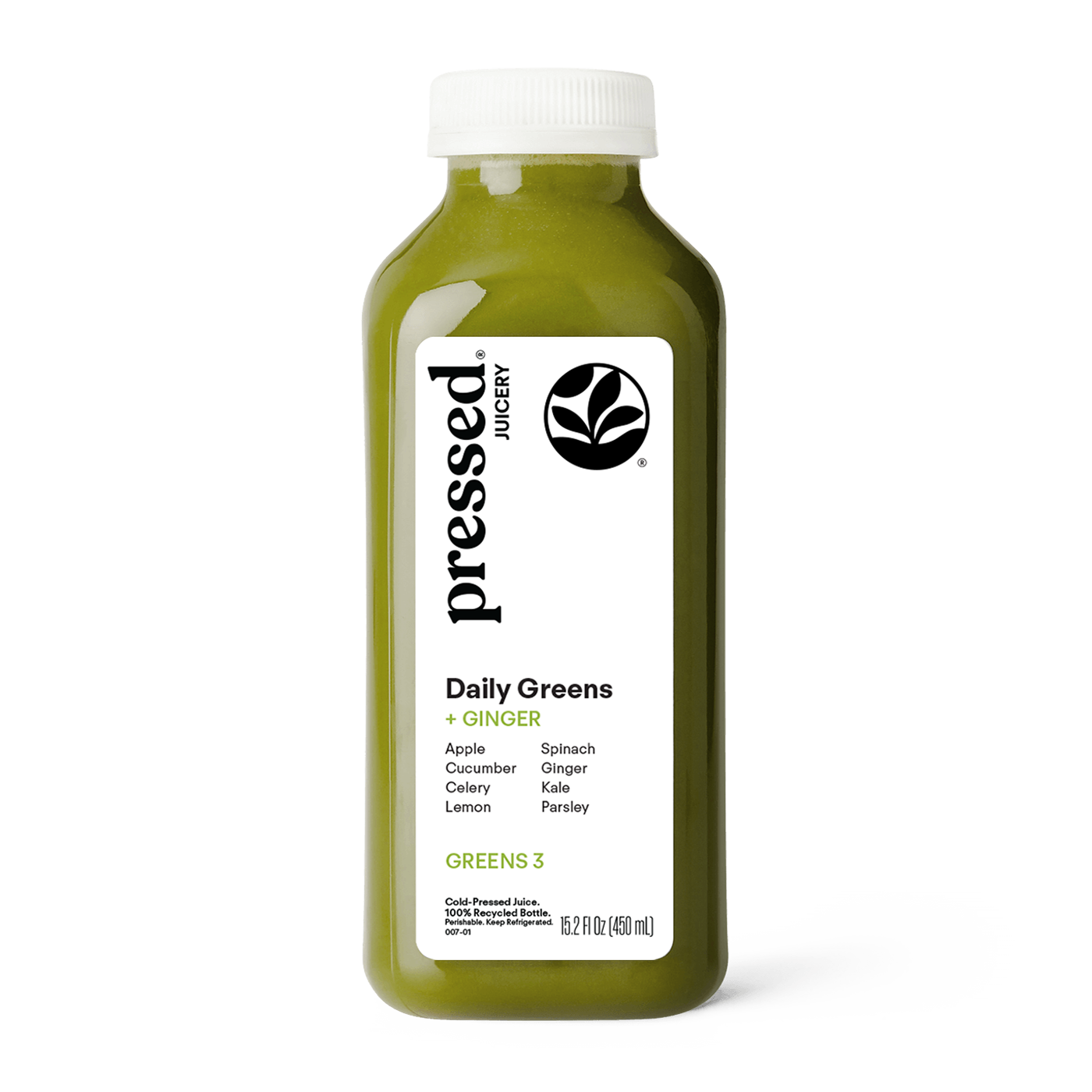 Pressed Juicery Greens 3 (Daily Greens + Ginger)