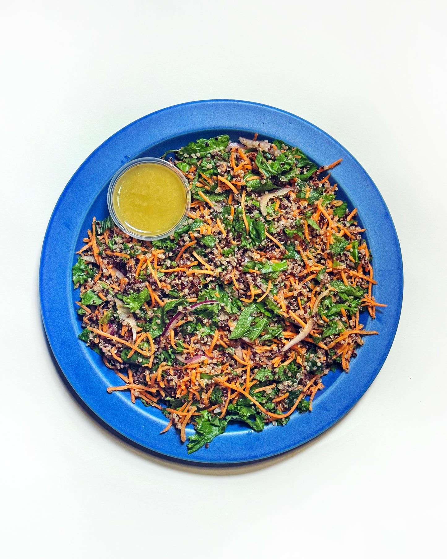 Ginger Quinoa Salad with Mustard Greens