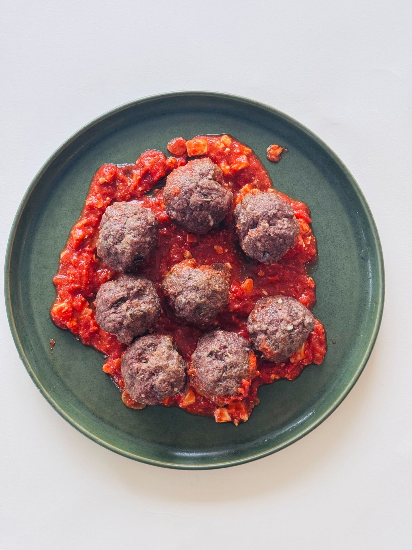 Greek Meatballs with Tomato Feta Sauce