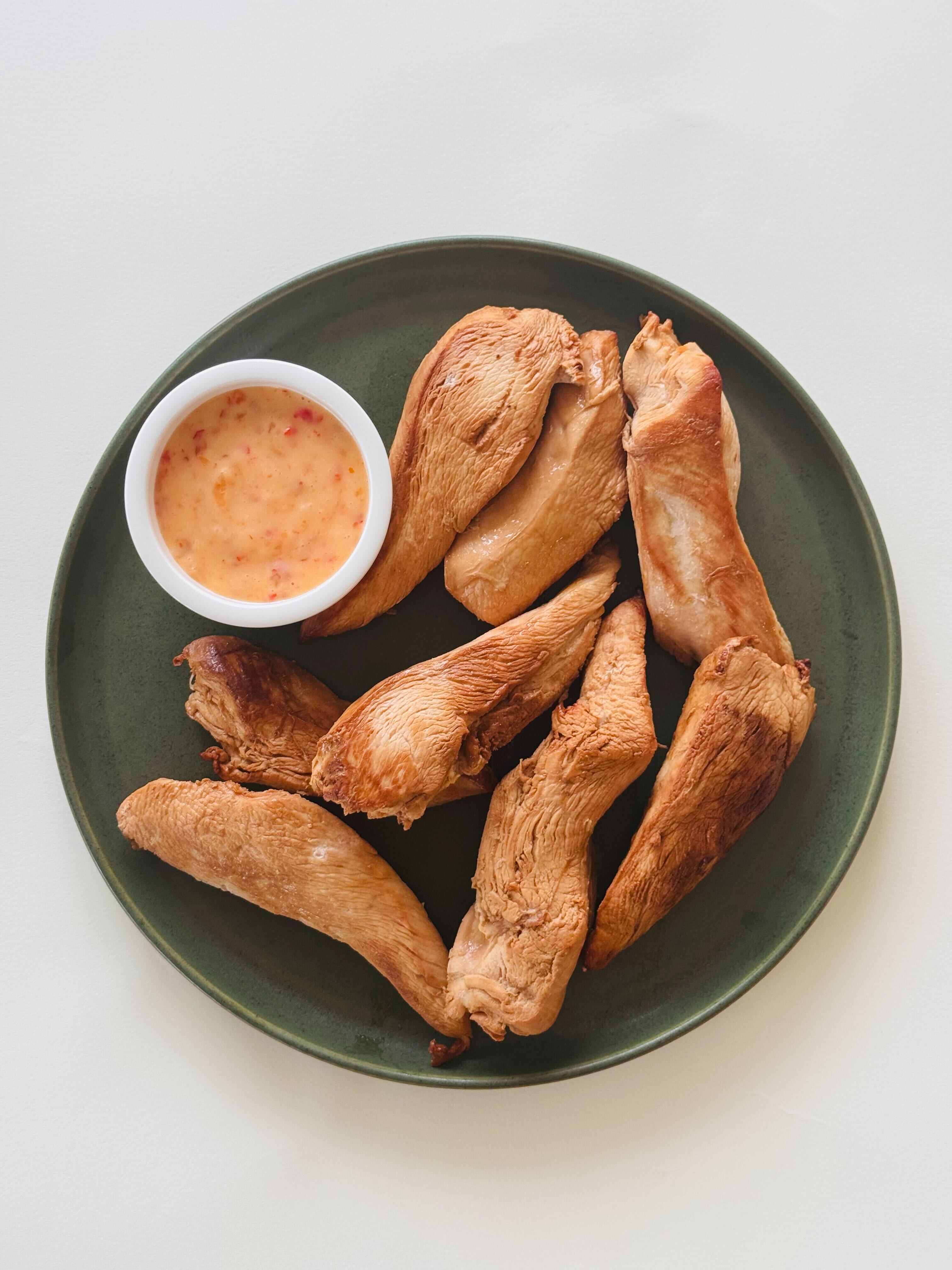 Grilled Chicken Tenders with Sweet Chili Aioli