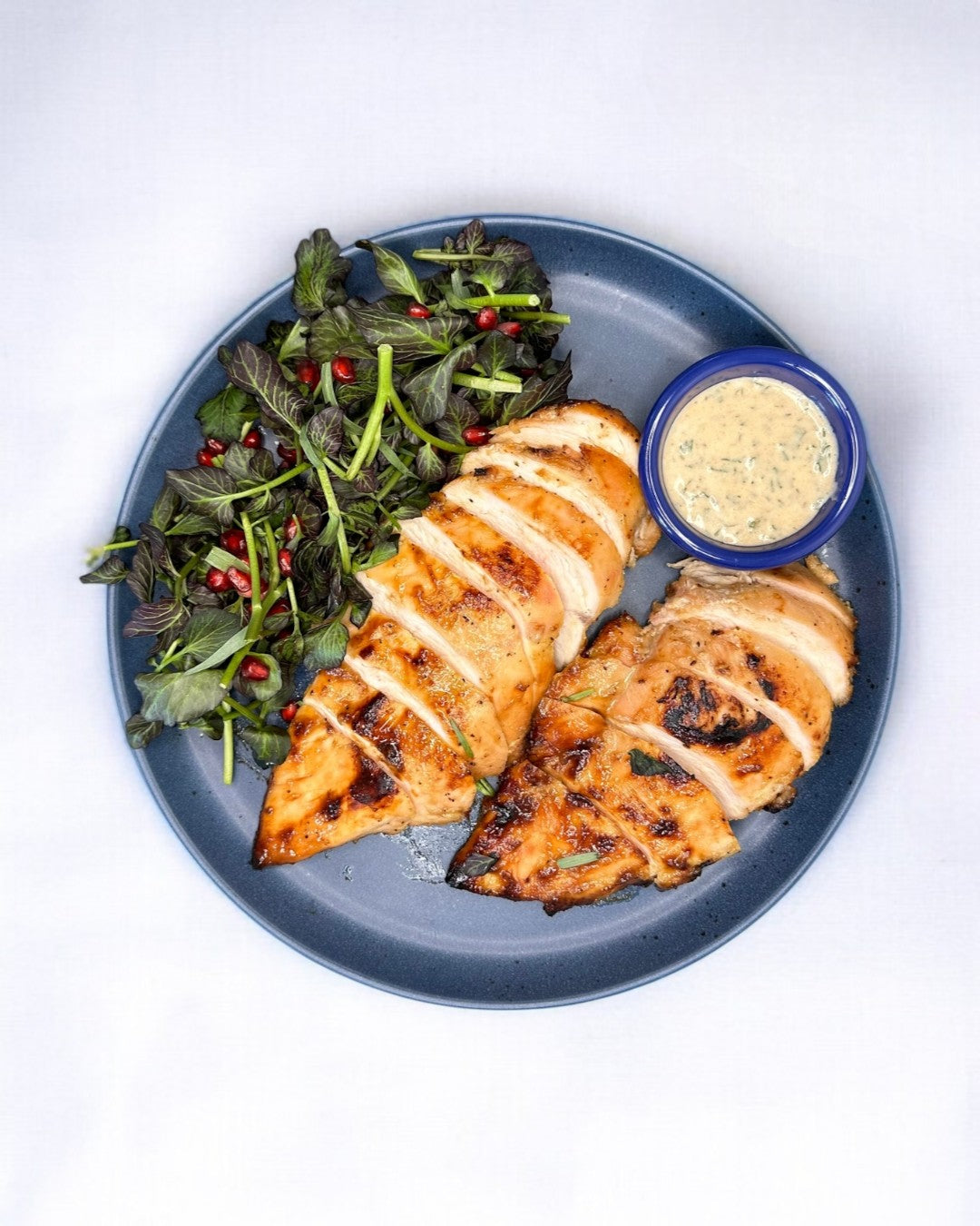 Honey Dijon Grilled Chicken with Watercress Salad
