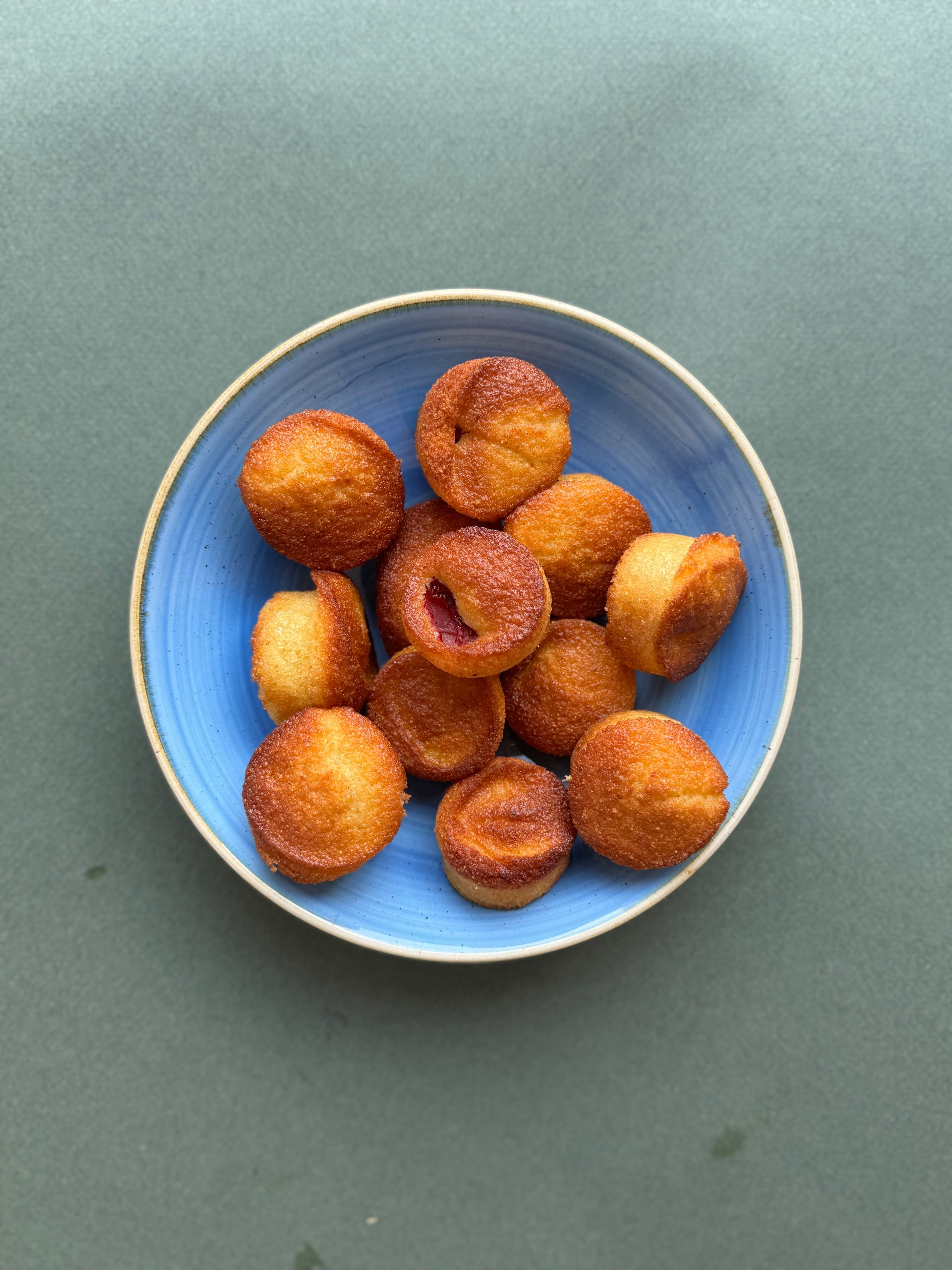 Strawberry Corn Mini Muffins