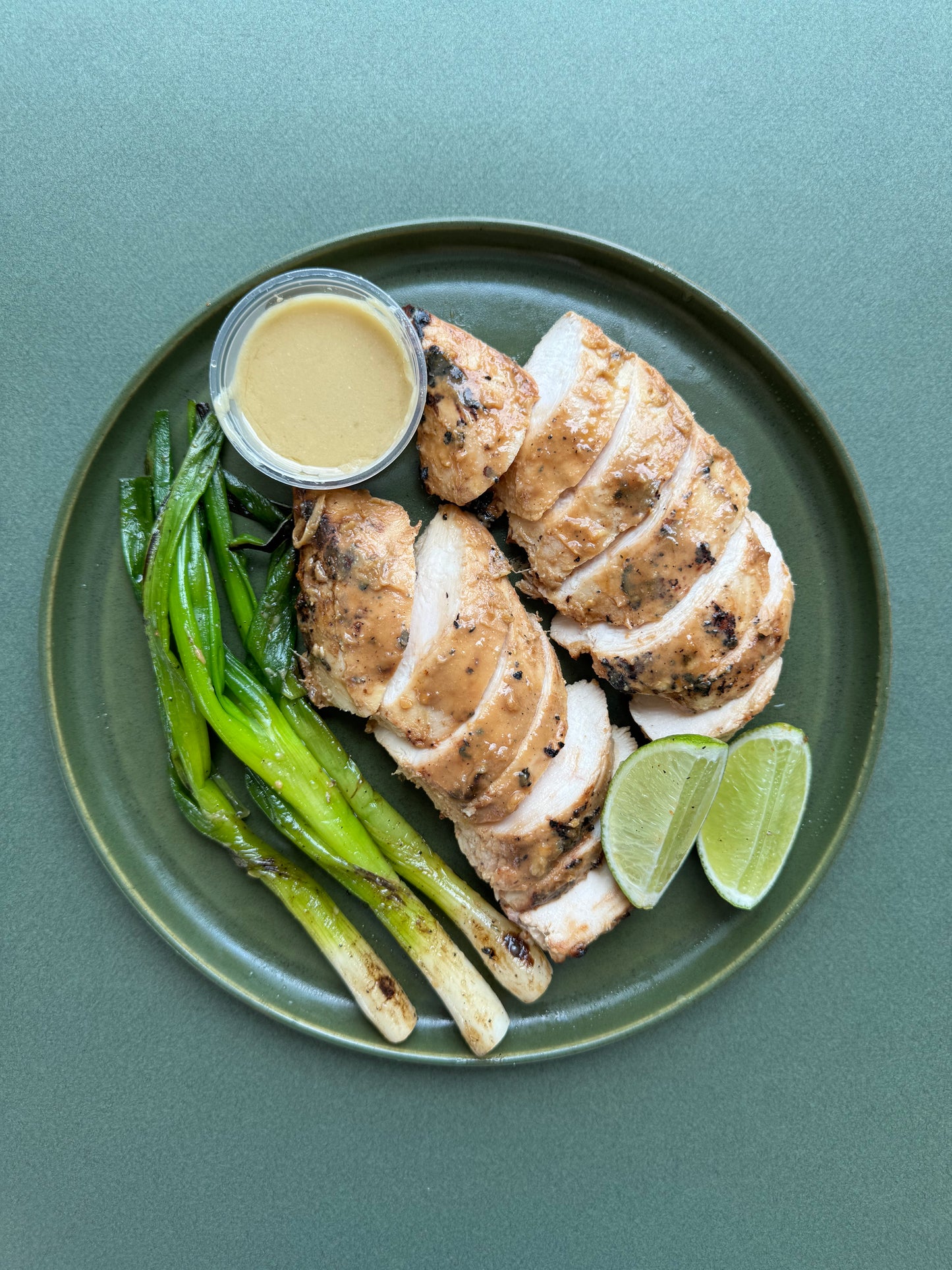 Miso Glazed Chicken Breast with Roasted Scallions & Lime