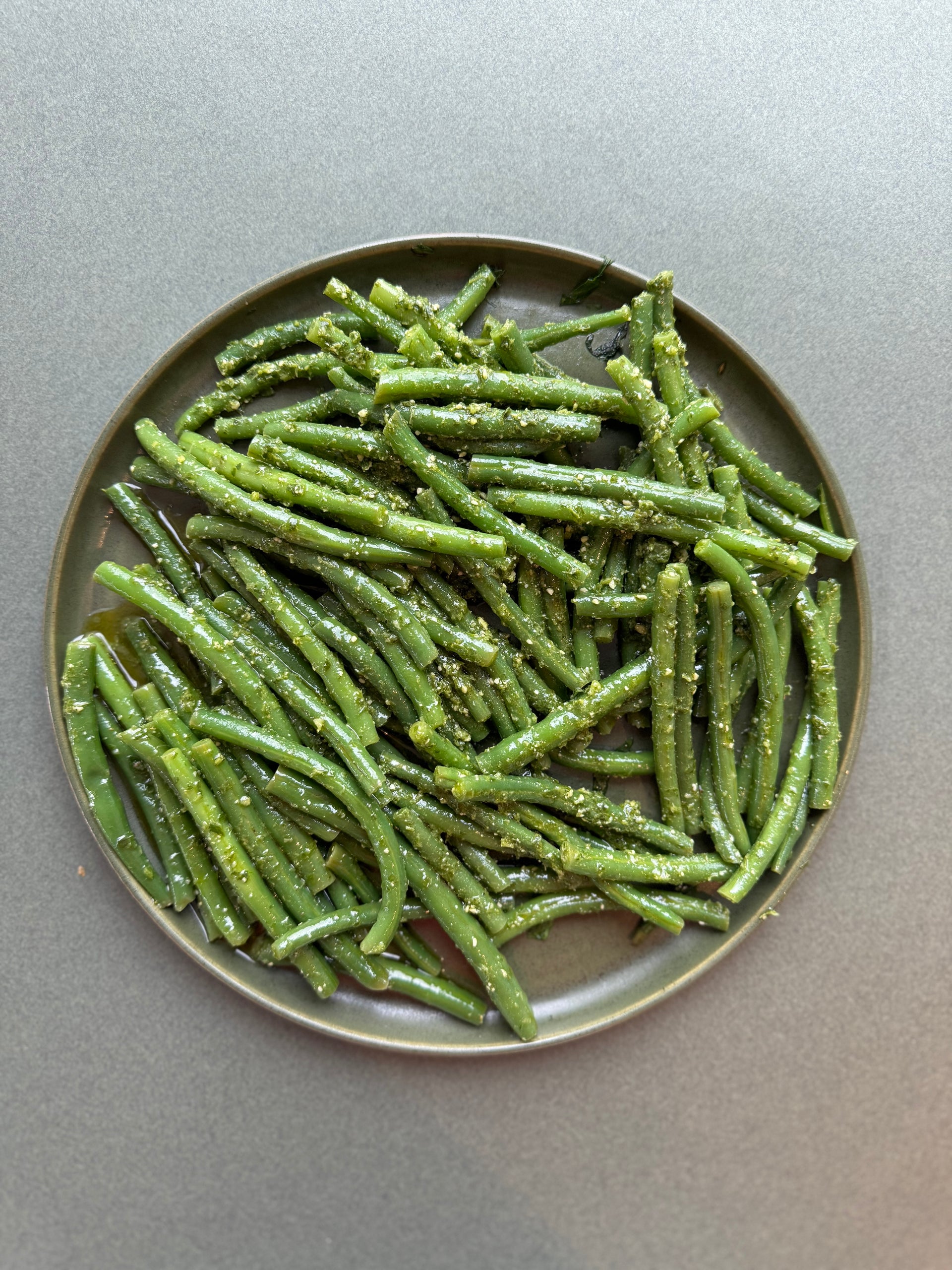 Green Beans with Parsley Pesto