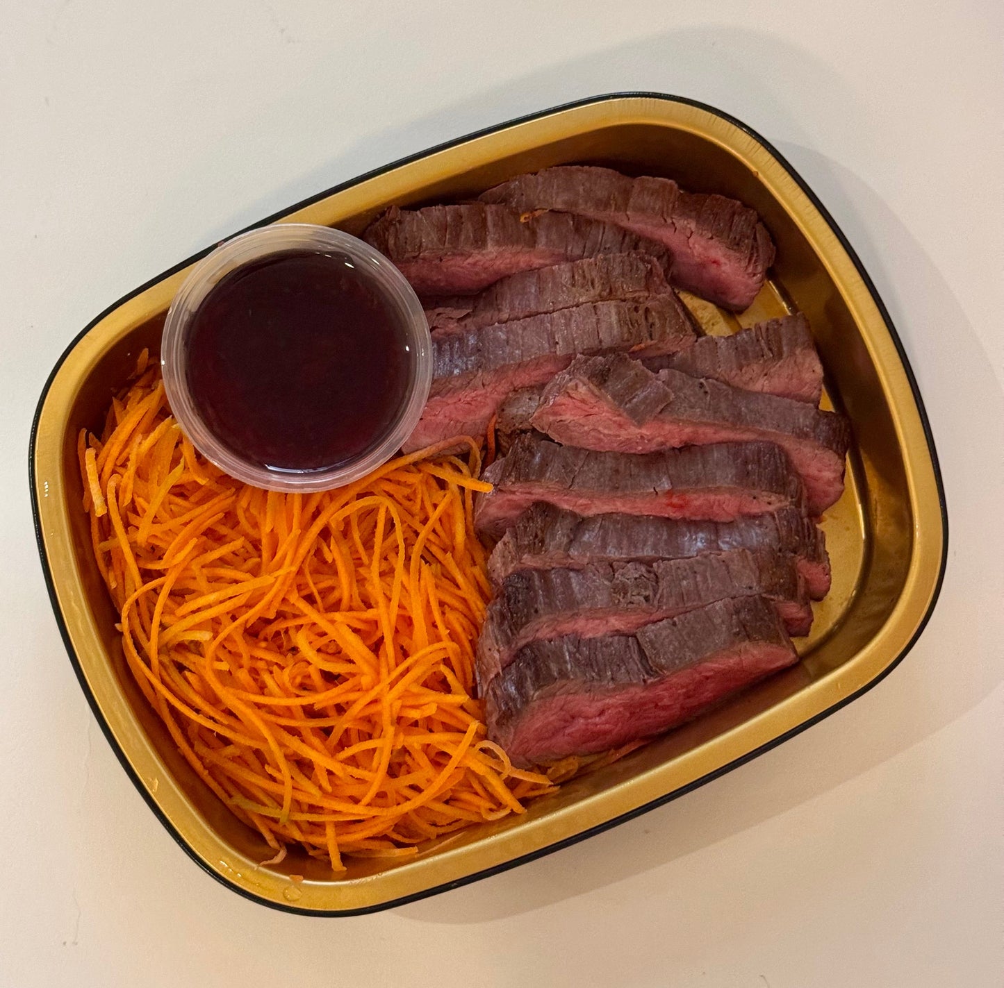 Korean-Style Prime Steak with Carrot Salad