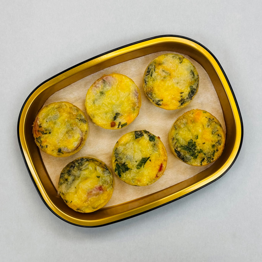 Basil Tomato Mozzarella Egg Bites