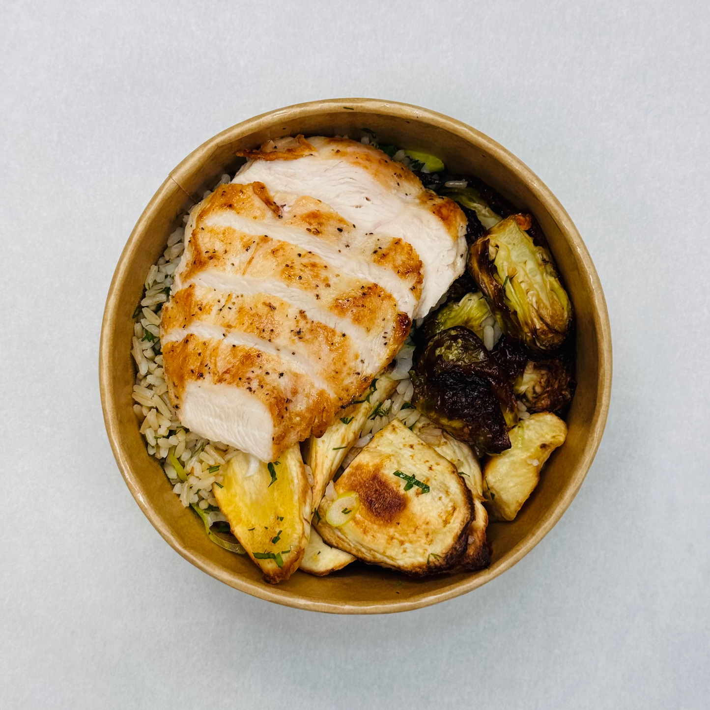 Chicken Rice Bowl with Winter Vegetables