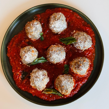 GF Beef Meatballs with Classic Tomato Sauce