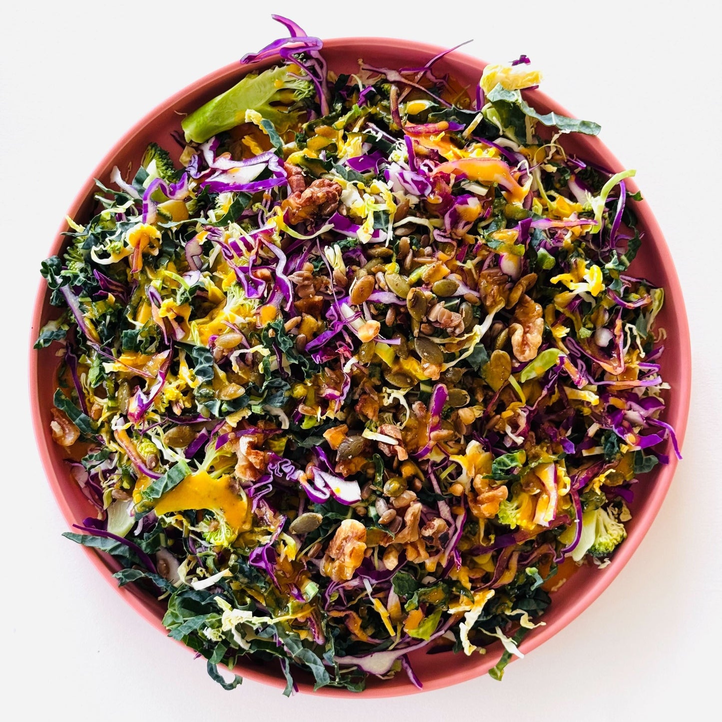 Broccoli Detox Bowl with Carrot Ginger Vinaigrette