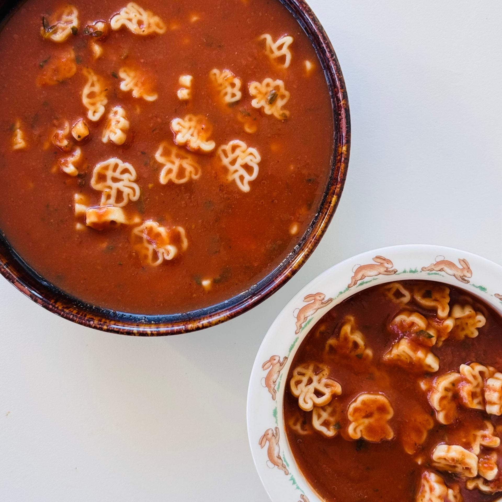 Kids Tomato Veggie Soup with Pastina