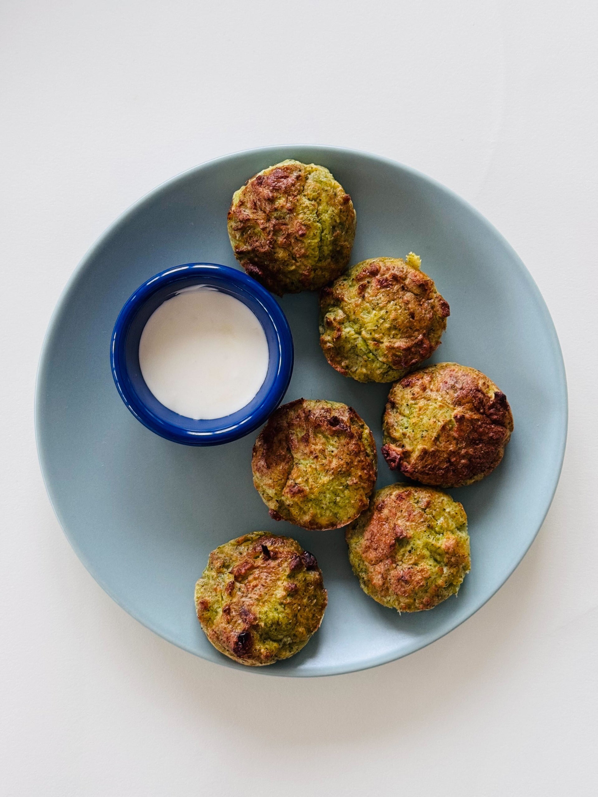 Broccoli Bites with Lemon Yogurt