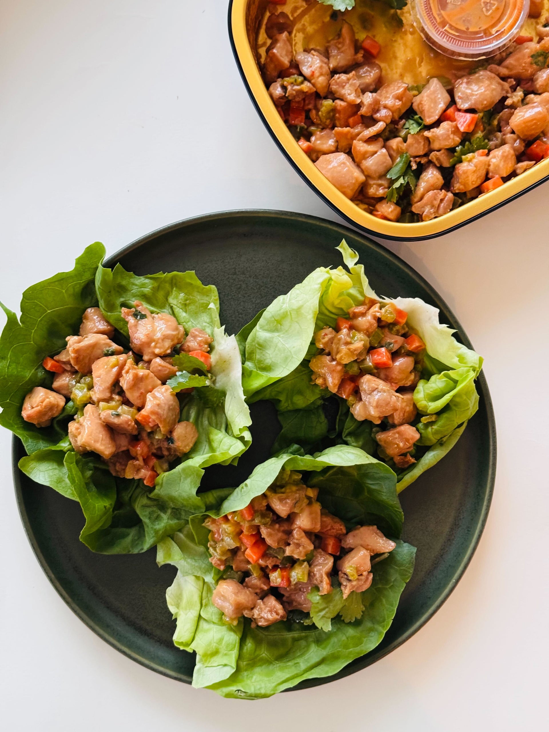 Chopped Chicken Lettuce Cups