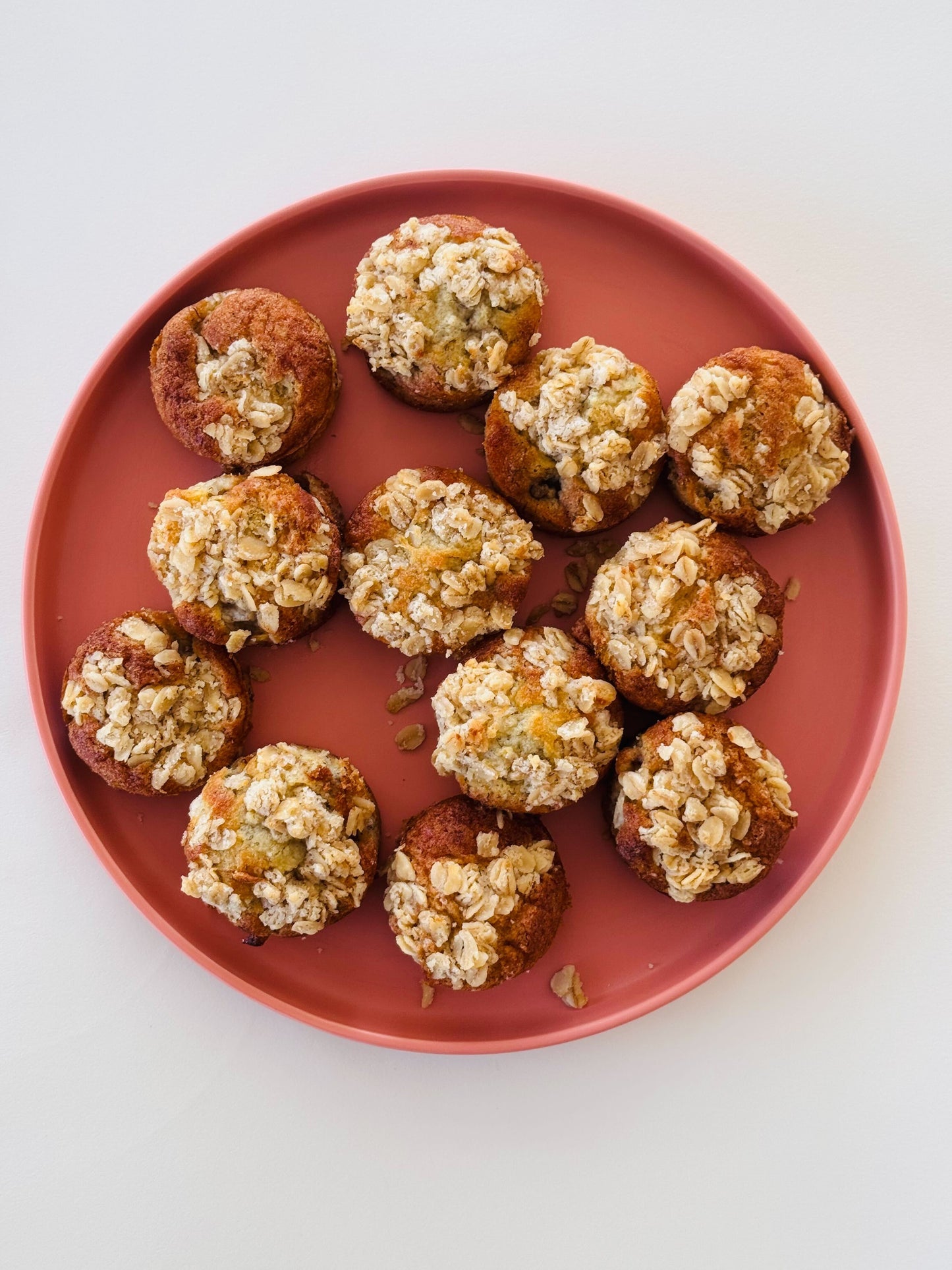 Mini Banana Crumb Muffins
