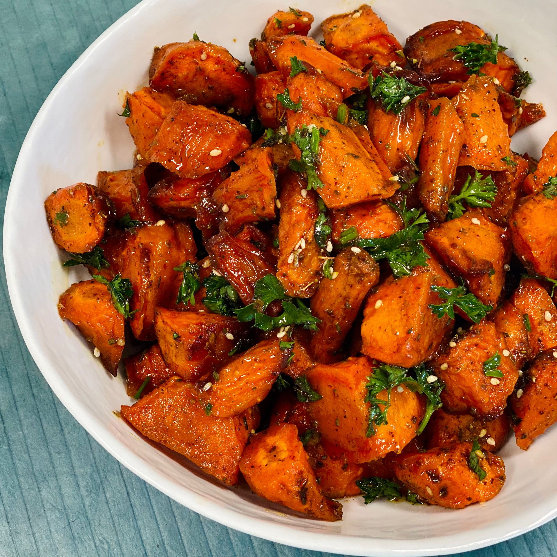 Honey Za'atar Roasted Carrots