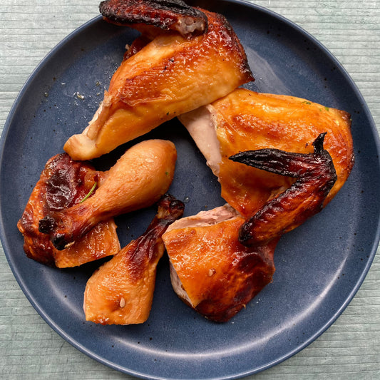 Miso Glazed Whole Roast Chicken