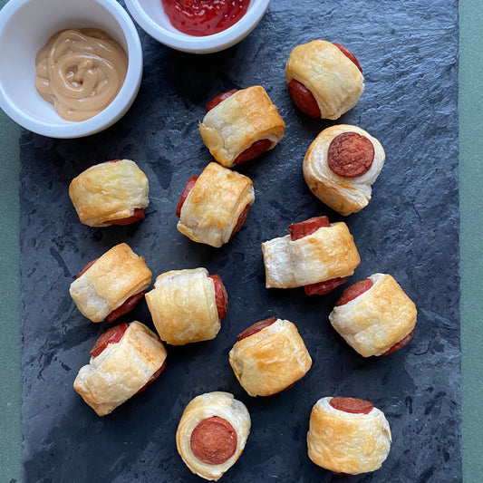 For the Littles: Pigs in a Blanket with Honey Mustard