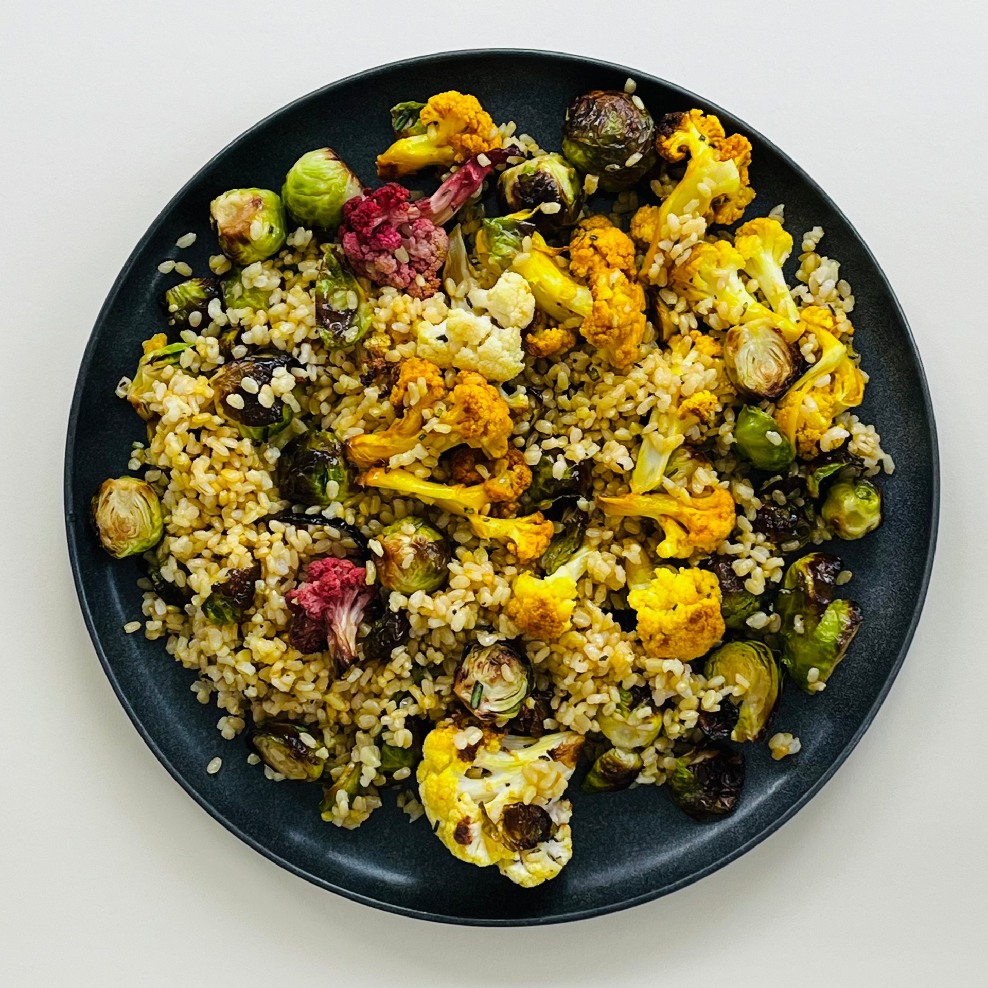 Brown Rice with Roasted Fall Vegetables