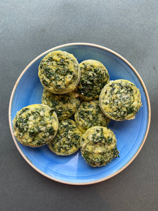 For the Littles: Kale and Parmesan Egg Bites