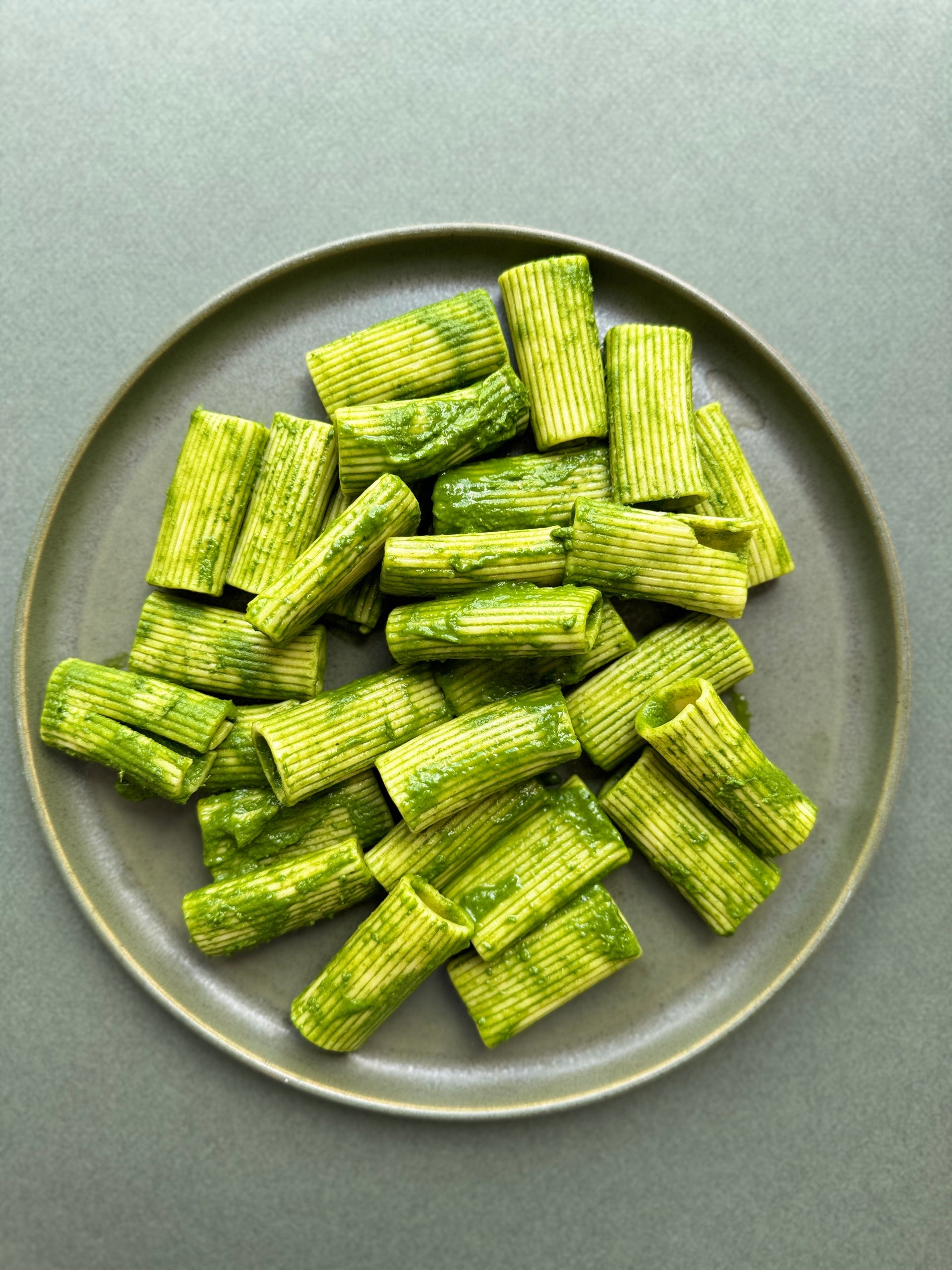 Supergreen Rigatoni with Spinach Sauce