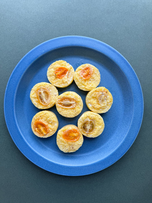 For the Littles: Tomato Mozz Egg Bites