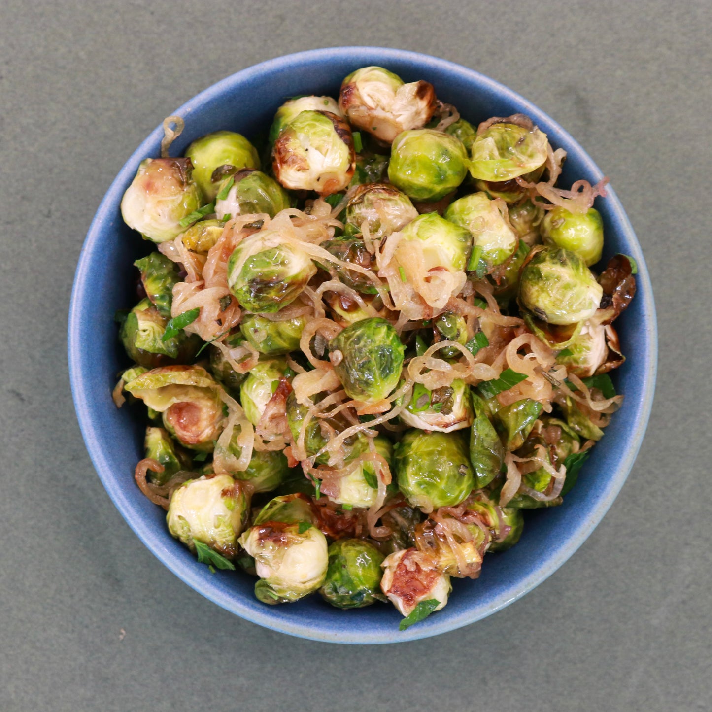 Shallot Roasted Brussels Sprouts