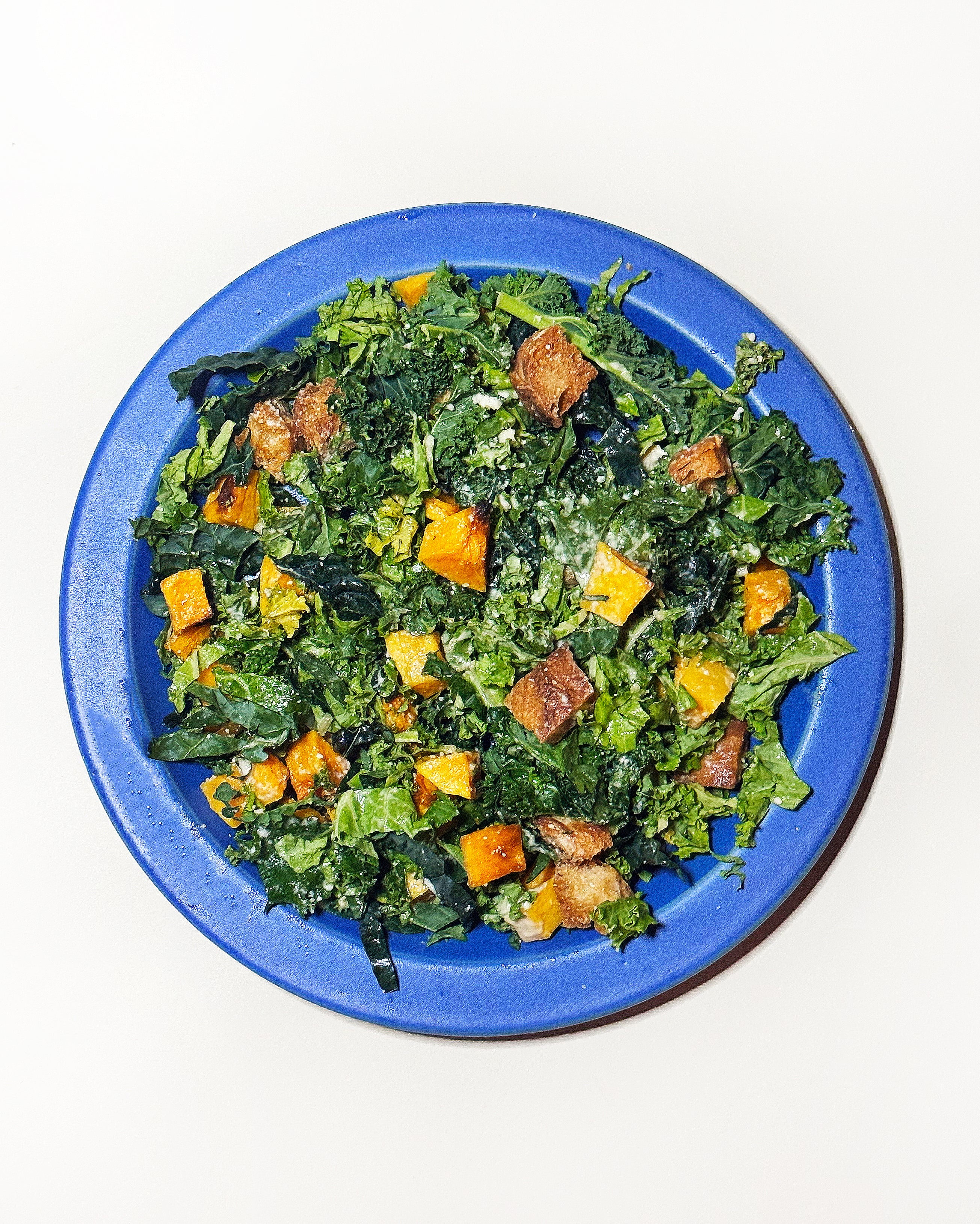 Lacinato Kale & Butternut Squash Caesar Salad