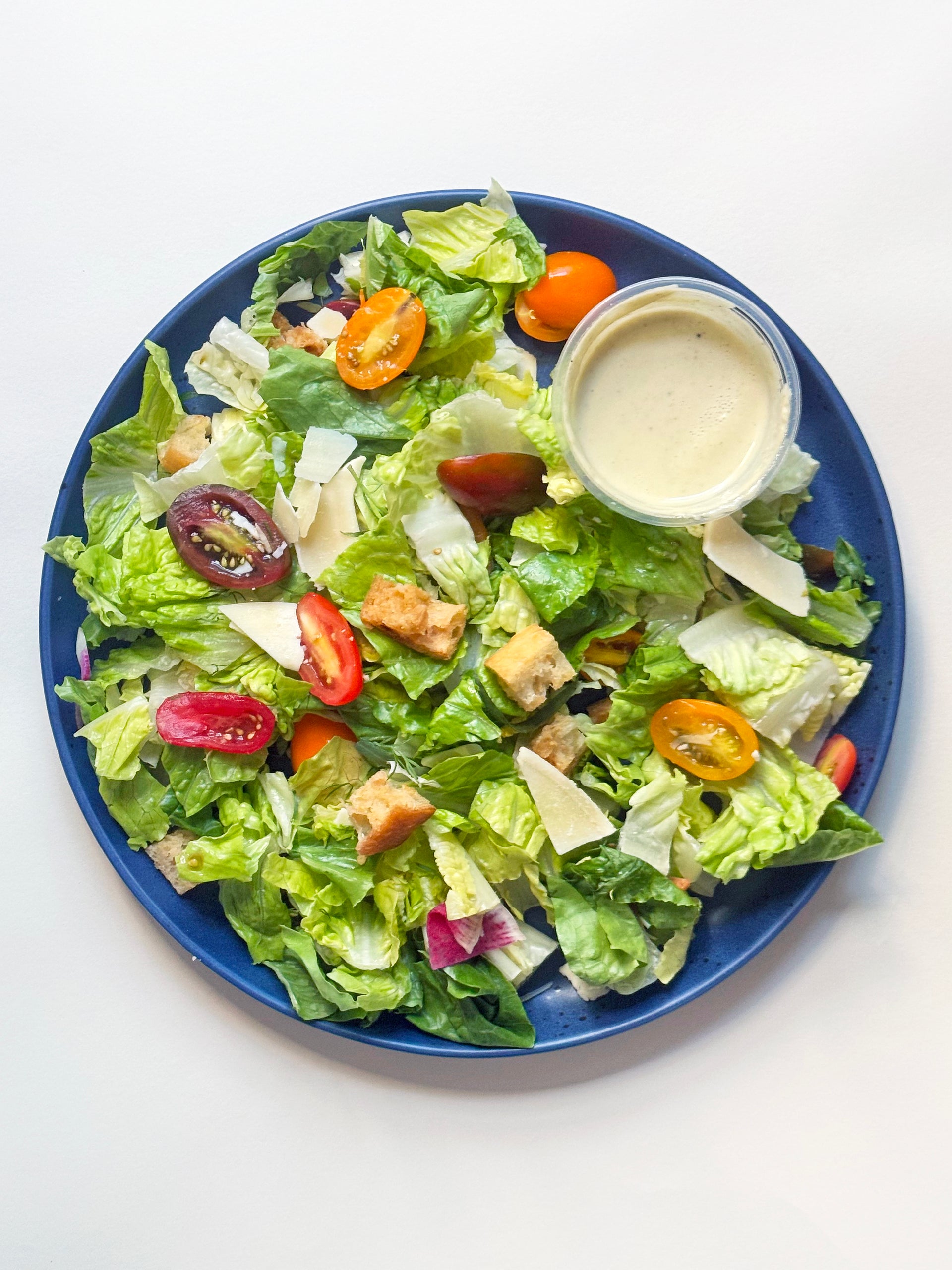 Little Gem Caesar Salad with Parmesan Croutons