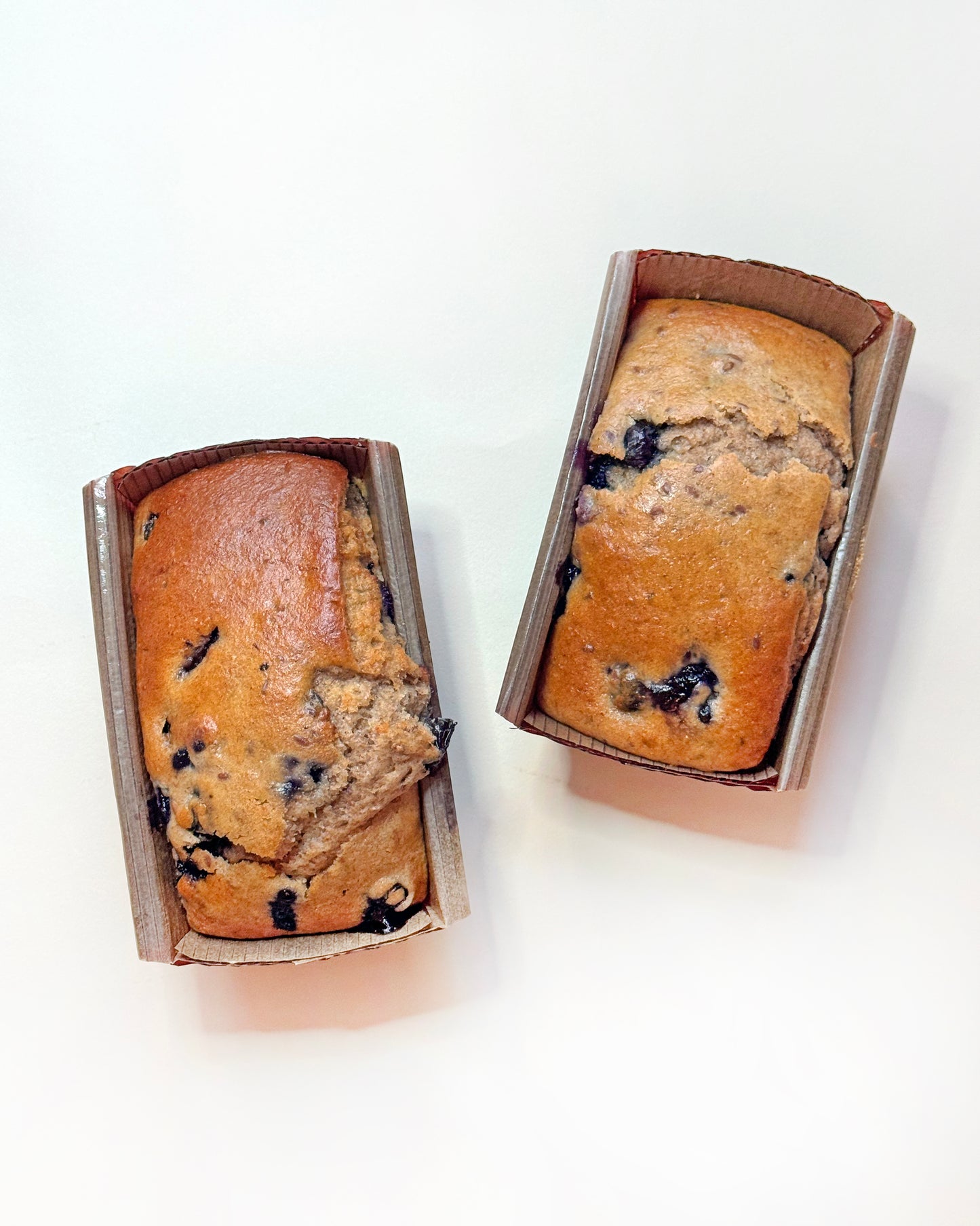 Mini Whole Wheat Blueberry Muffin Loaves