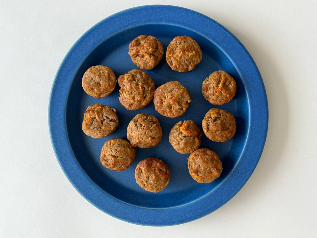 Mini Whole Wheat Carrot & Flax Muffins