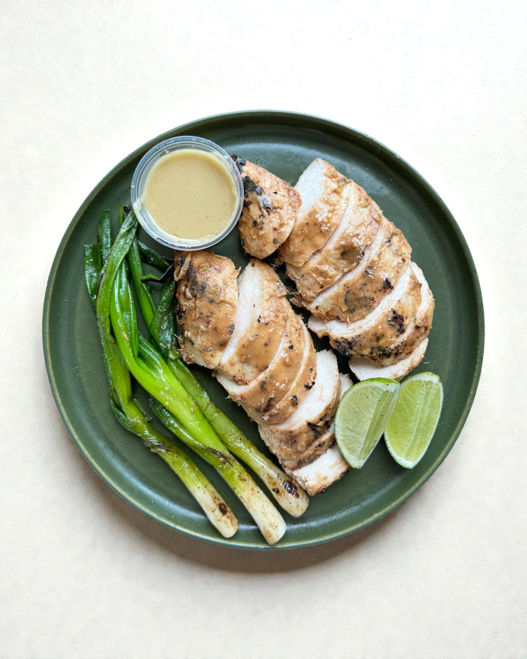 Miso Glazed Chicken Breast with Roasted Scallions & Lime
