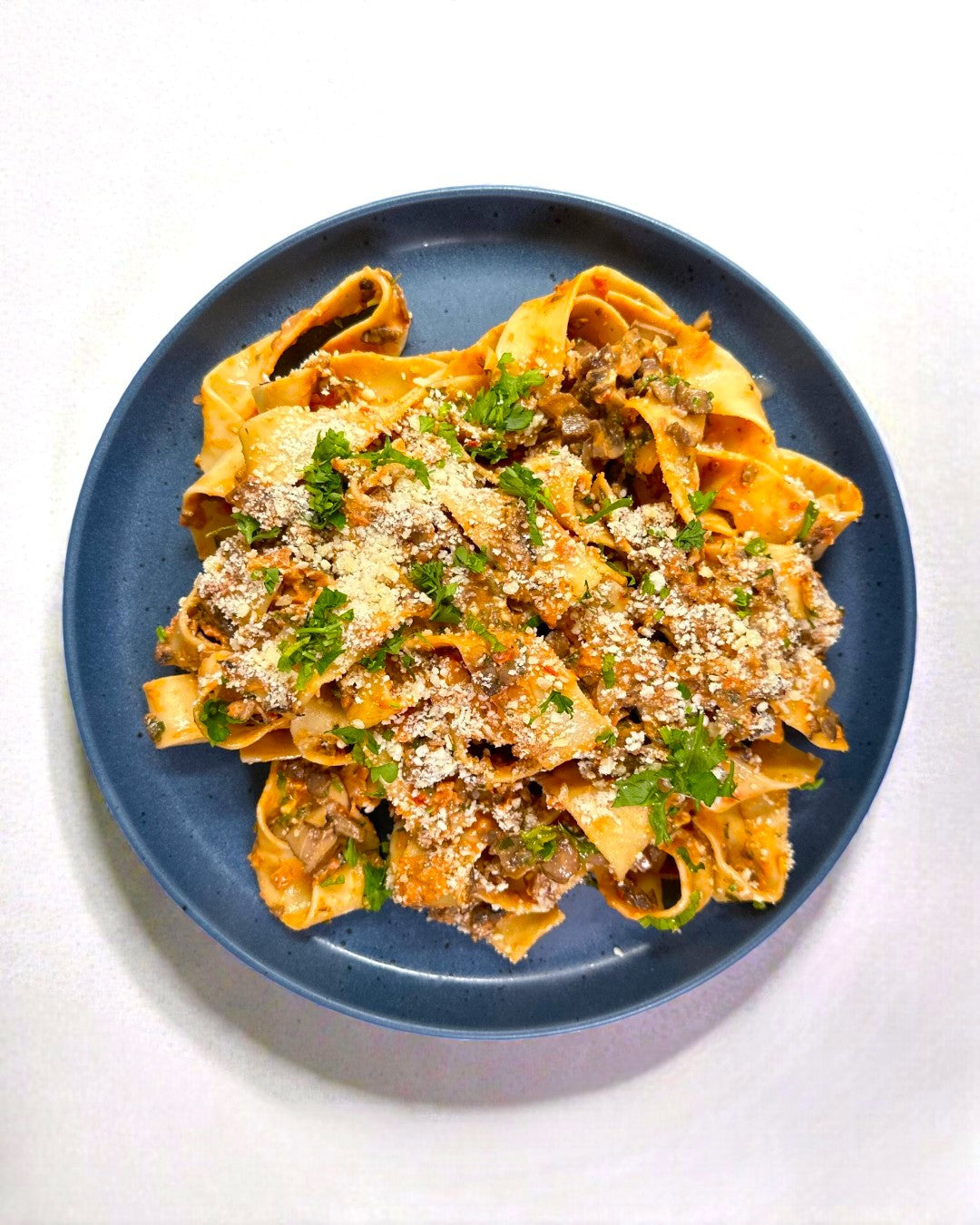 Pappardelle with Mushroom Ragu